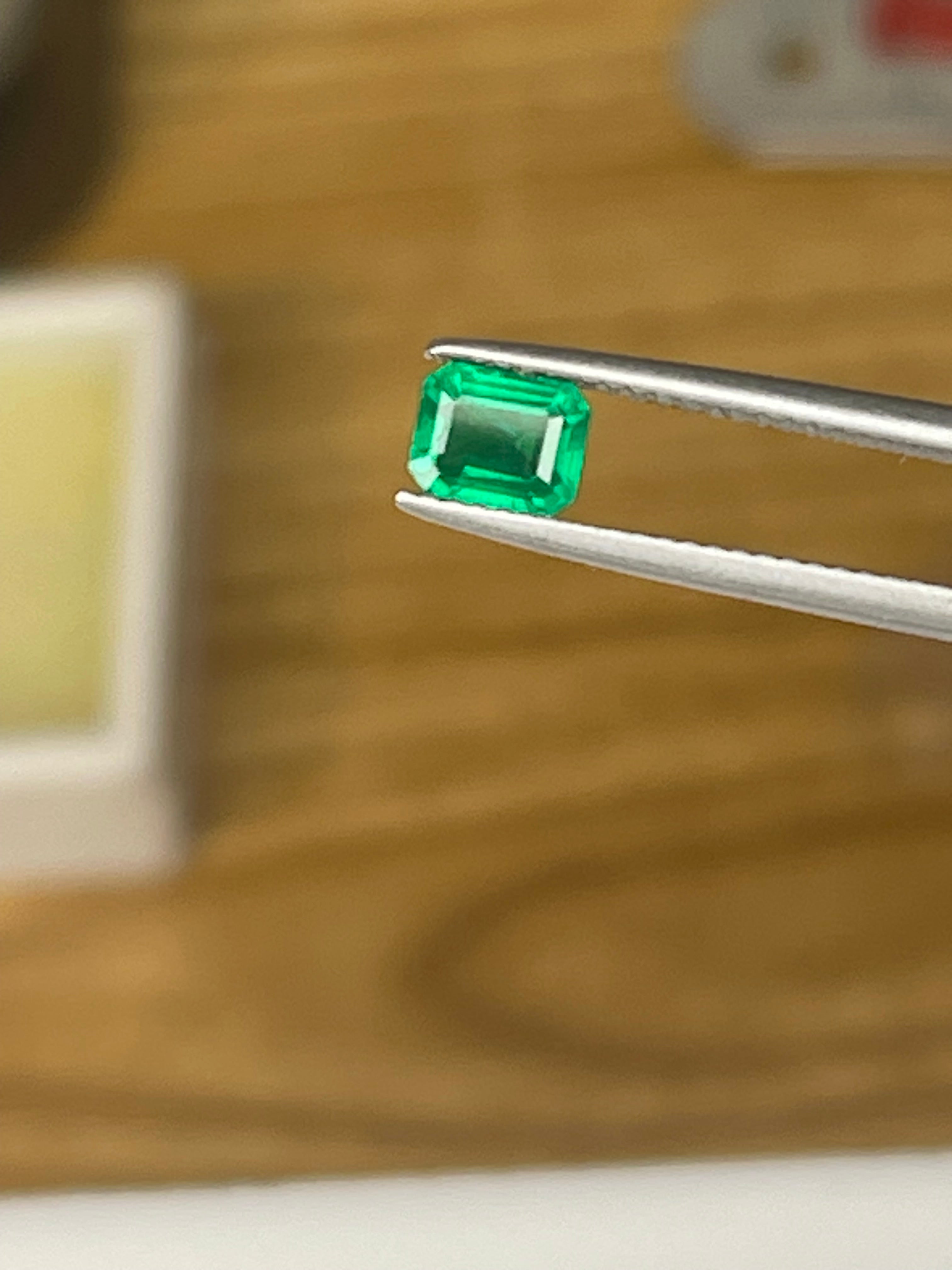 0.70 carats Best Vivid Green Emerald Stone