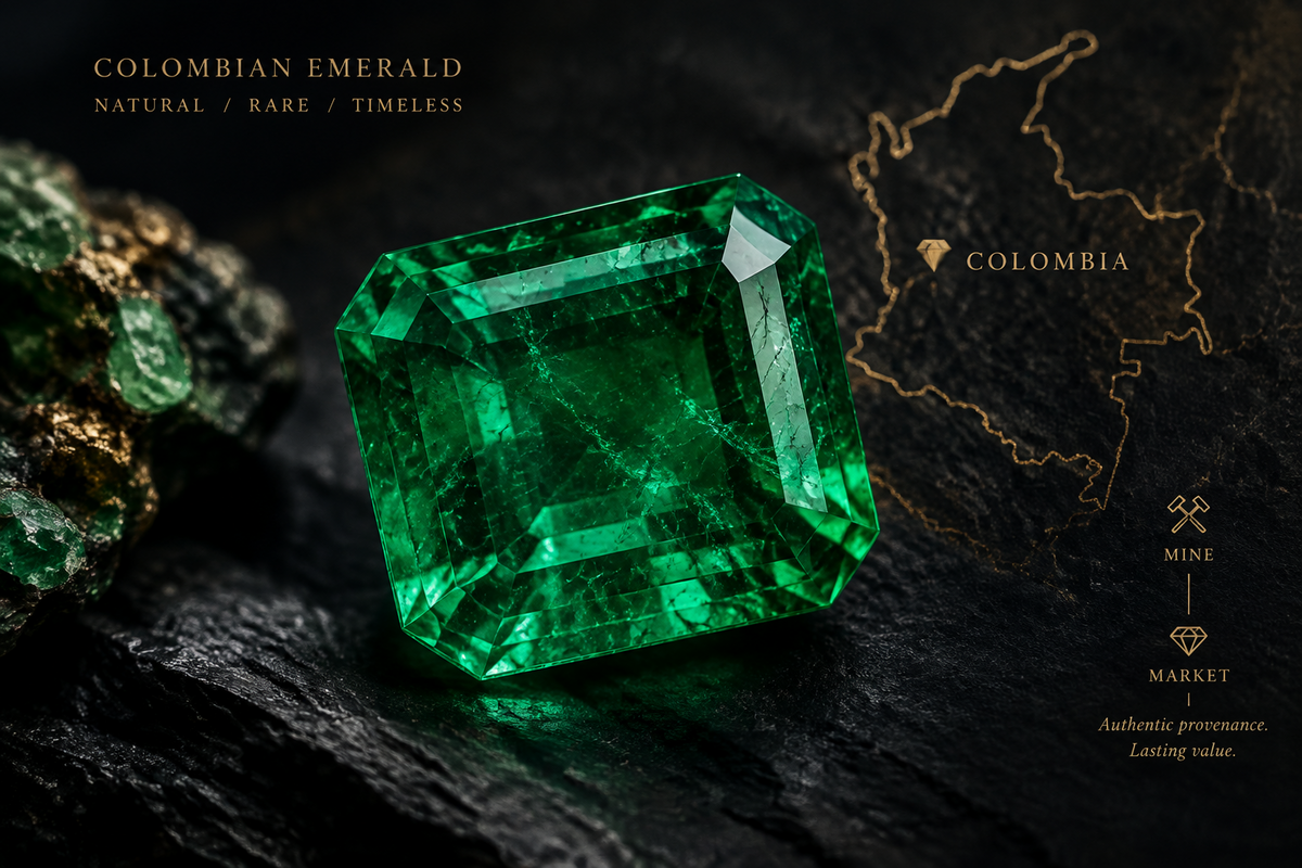 Emerald in Columbia, muzo, chivor and its value