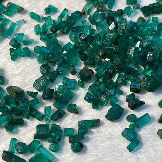 Panjshir Emeralds for Faceting