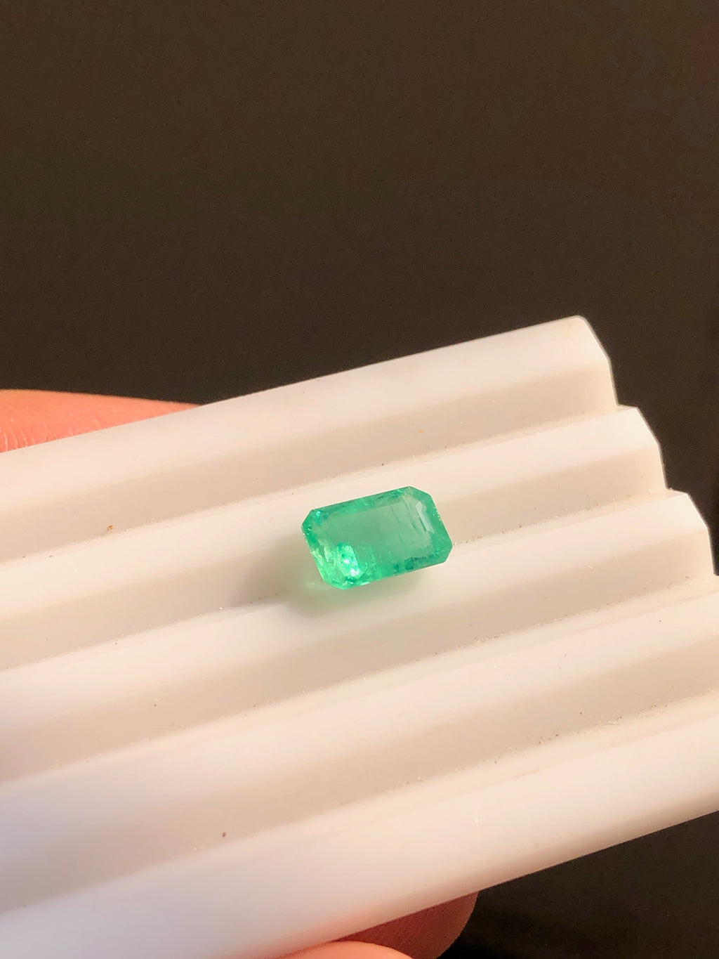 1.2 Carat Natural Panjshir Emerald – Emerald Cut Afghan Emerald Gemstone 8.4 x 5.8 mm