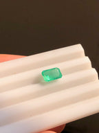 1.2 Carat Natural Panjshir Emerald – Emerald Cut Afghan Emerald Gemstone 8.4 x 5.8 mm