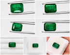 1.98 Carat Natural Swat Emerald – Emerald Cut Green Emerald Gemstone | 8.9 x 6.6 mm