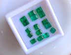3.20 Carats Panjshir Emerald Melee Parcel – 16 Loose Emerald Stones – Natural Afghan Emerald Collection