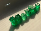 9.56 Carats Natural Rough Swat Emerald Crystal Parcel – 6 Pieces – Collector & Cutting Grade Emeralds from Pakistan