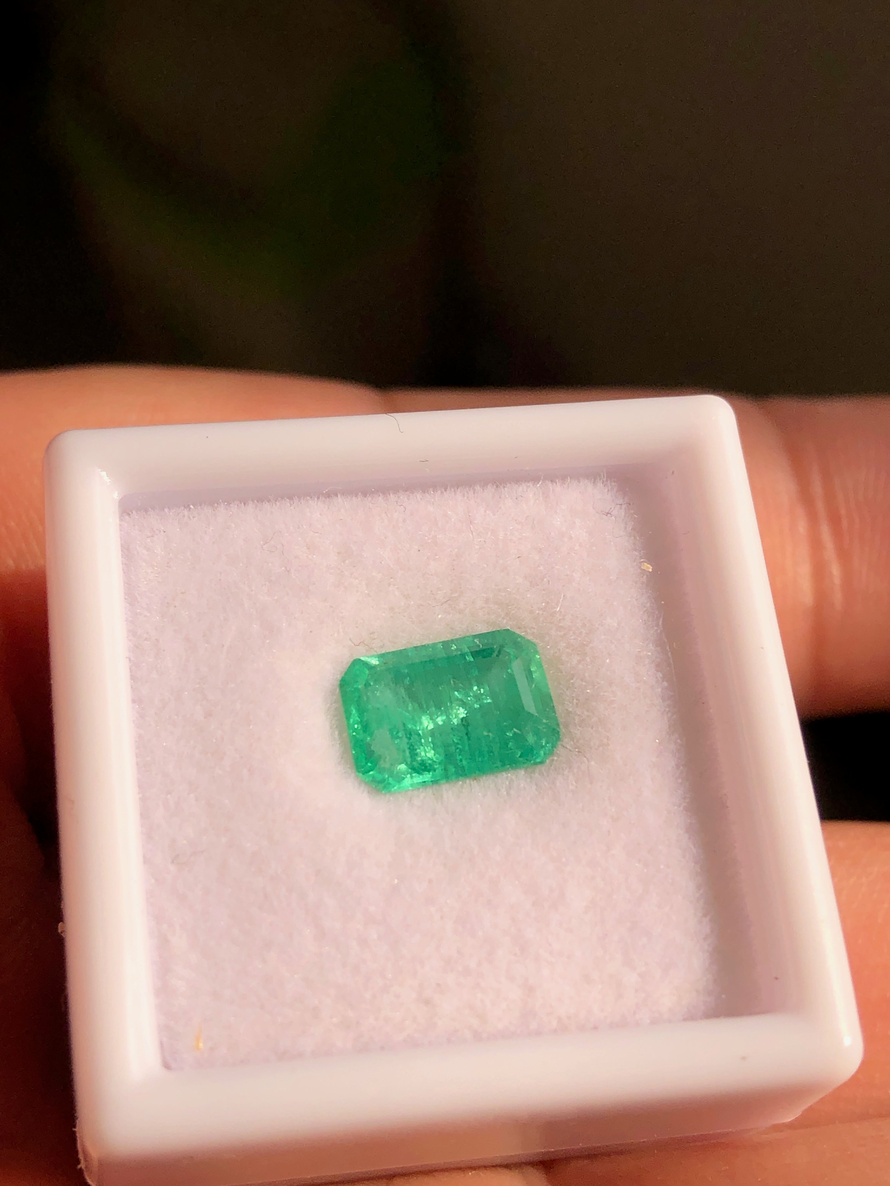 1.2 Carat Natural Panjshir Emerald – Emerald Cut Afghan Emerald Gemstone 8.4 x 5.8 mm