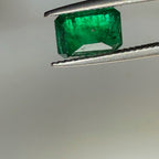 1.98 Carat Natural Swat Emerald – Emerald Cut Green Emerald Gemstone | 8.9 x 6.6 mm