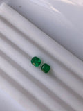 0.62 Carat Natural Emerald Pair – Panjshir & Swat Emeralds | 0.42 Ct and 0.20 Ct