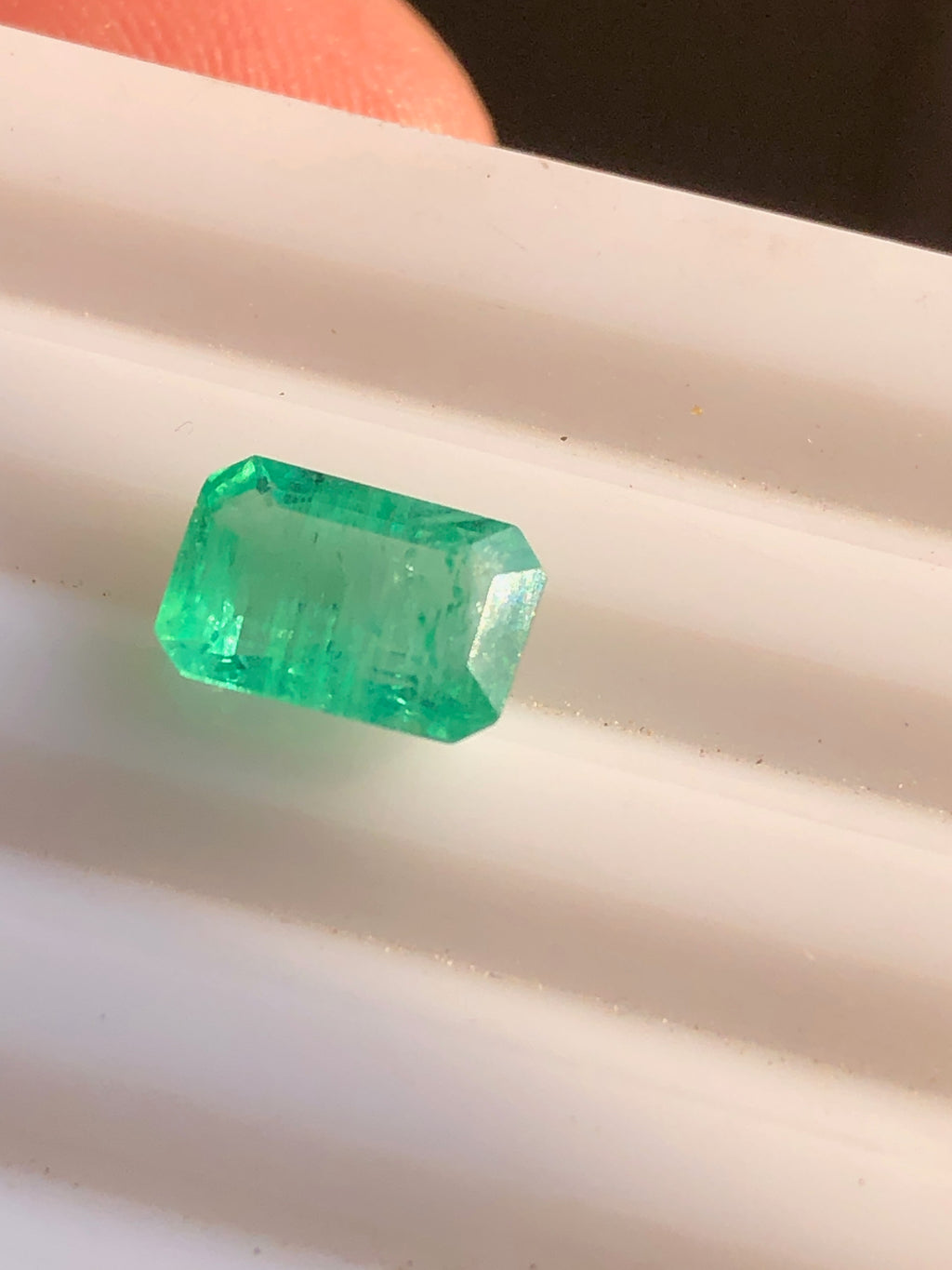 1.2 Carat Natural Panjshir Emerald – Emerald Cut Afghan Emerald Gemstone 8.4 x 5.8 mm