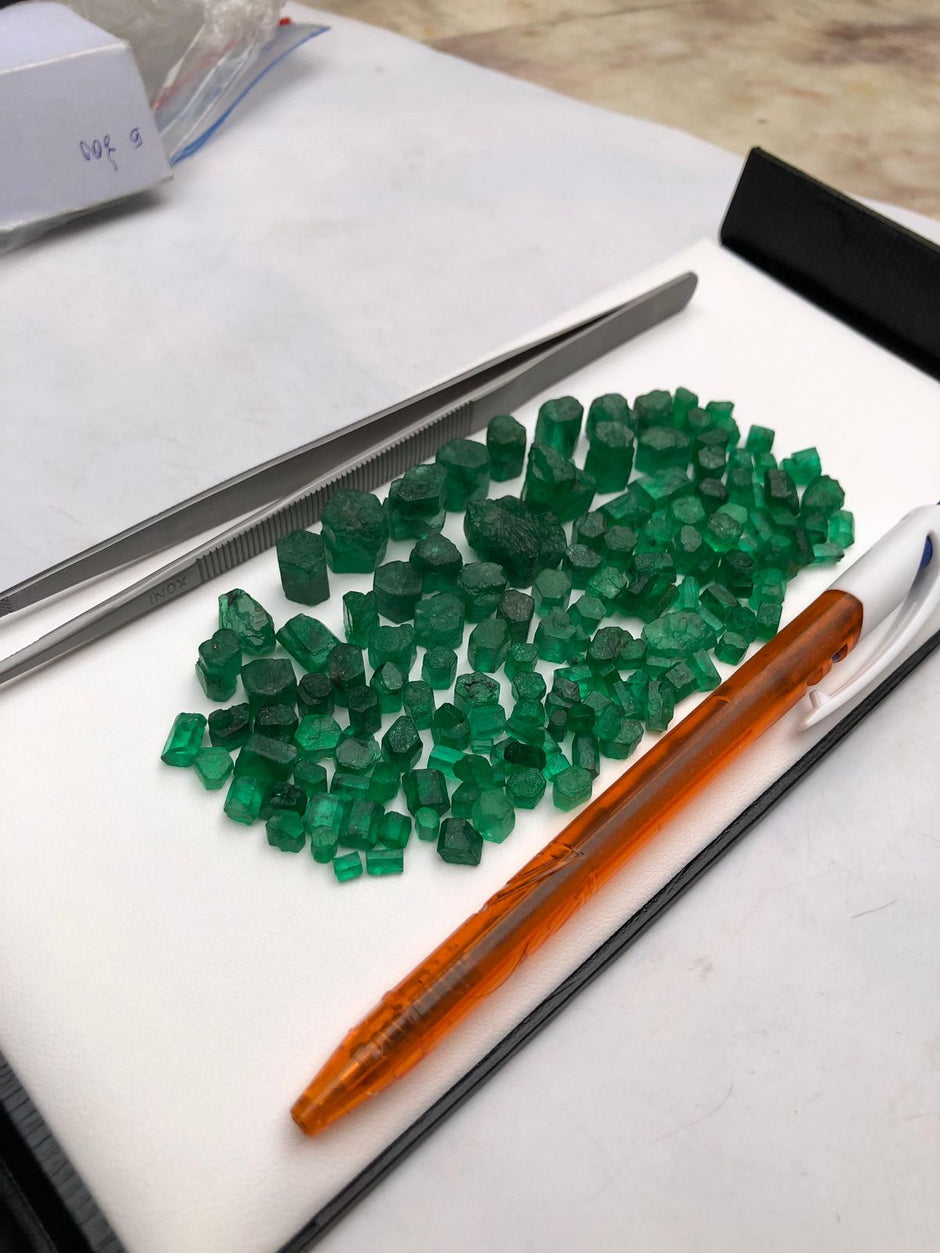 Raw Emerald Gemstones Rough Emerald Stones Natural Emeralds