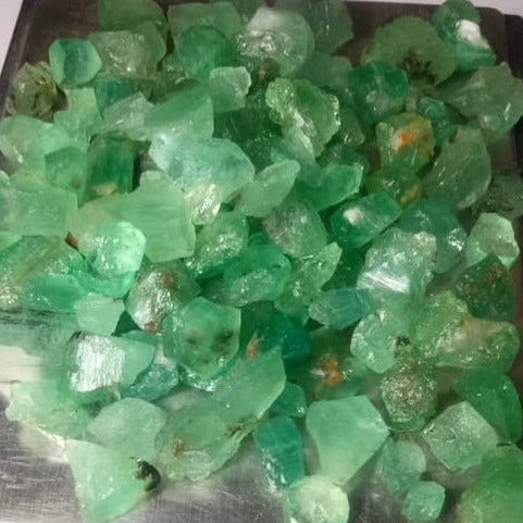 Natural Chitral Emeralds for Faceting / Cabbing