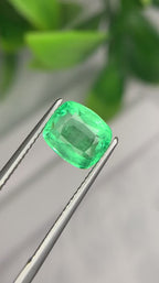 Certified  2.6 Carats Natural Panjshir Emerald