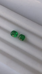 0.62 Carat Natural Emerald Pair – Panjshir & Swat Emeralds | 0.42 Ct and 0.20 Ct