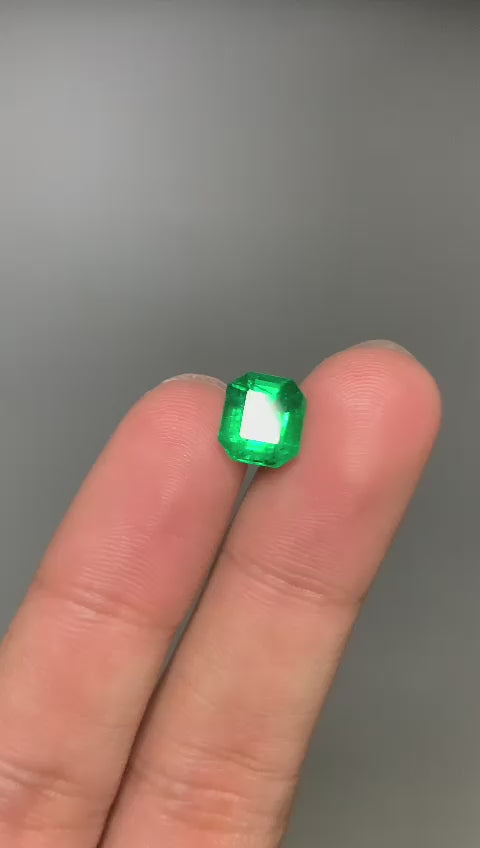 3.4 Carats Natural Panjshir Emerald – Loose Faceted Stone
